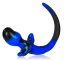Anální kolík - psí ocásek OB černo-modrý S (8 x 4 cm) - gb13998
