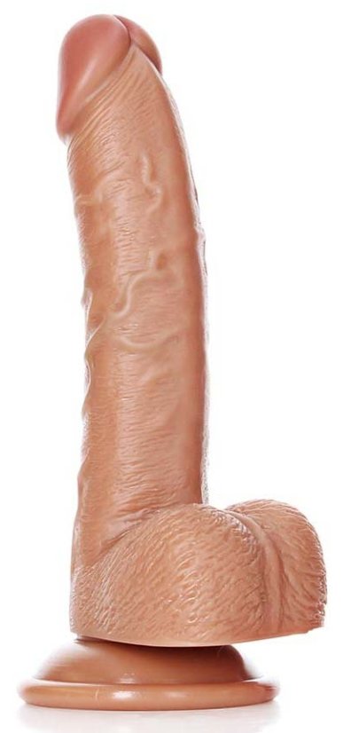 Realistické prehnuté dildo Kurt 15 x 3,7 cm Latino - gb44877
