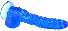 Dildo Monster Ribby 22 x 5 cm Blue - gb33397