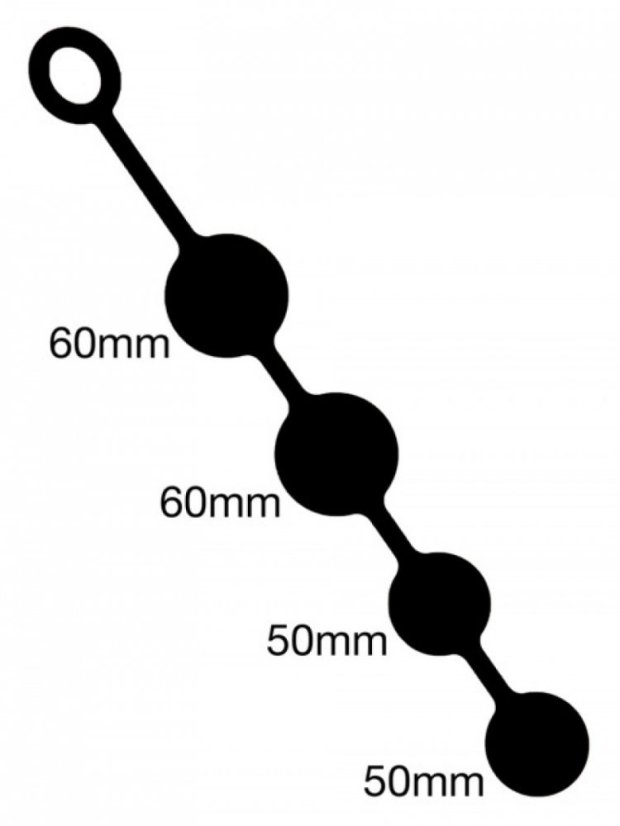 Silikónové Análne Gule XL Duo 35 x 6 cm - gb31306