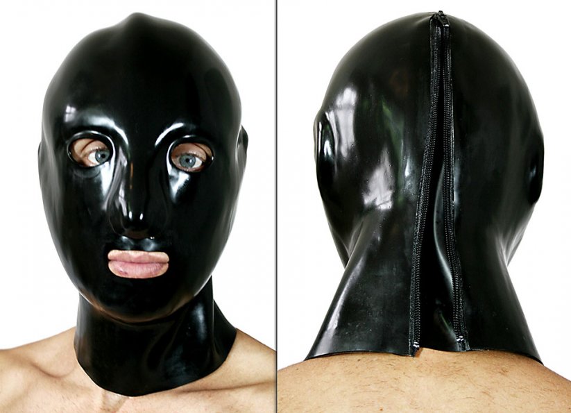 Extra silná latexová maska (1,20 mm) s trubicemi do nosu