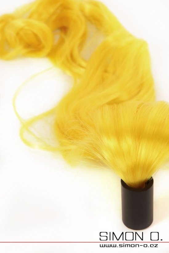Vlasový ohon k latexovým maskám - žlutý
