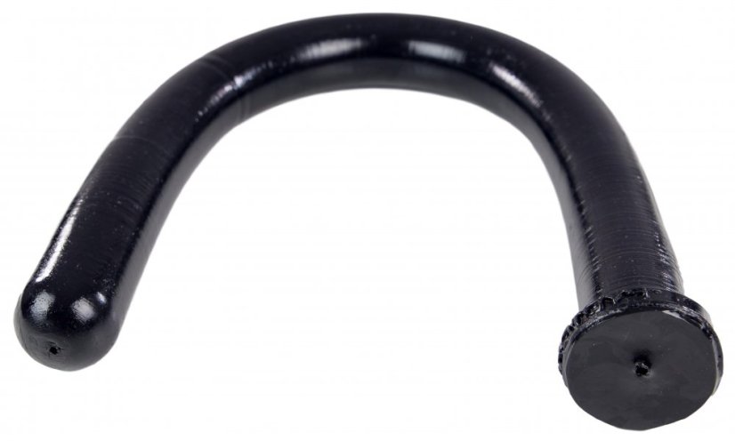 Čierne hĺbkové dildo - King Cobra Spitting (86 x 5,5 cm)