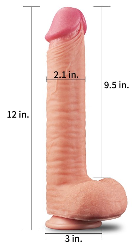 Realistic Dildo King Size XL Nature Cock 25 x 6 cm - gb27203