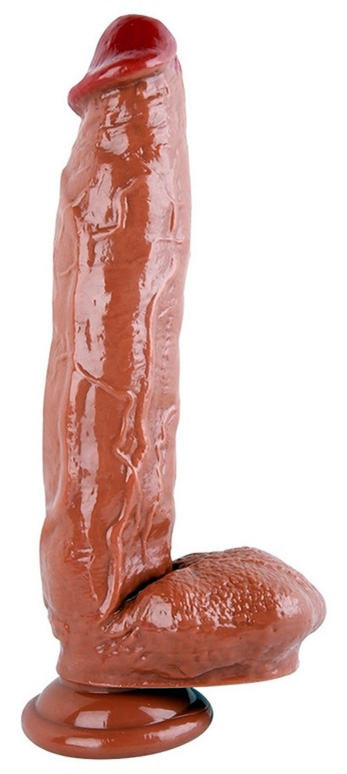Realistic Dildo Simon 24 x 6 cm Brown - gb33327