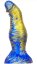 Dildo Fantasy Duxel 17 x 6 cm Blue-gold - gb45115