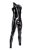 Men's latex sleeveless catsuit with crotch zipper