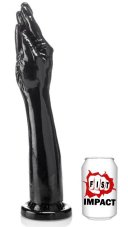 Čierne fisting dildo - 5 Fingers Plus (38 x 7,5 cm)