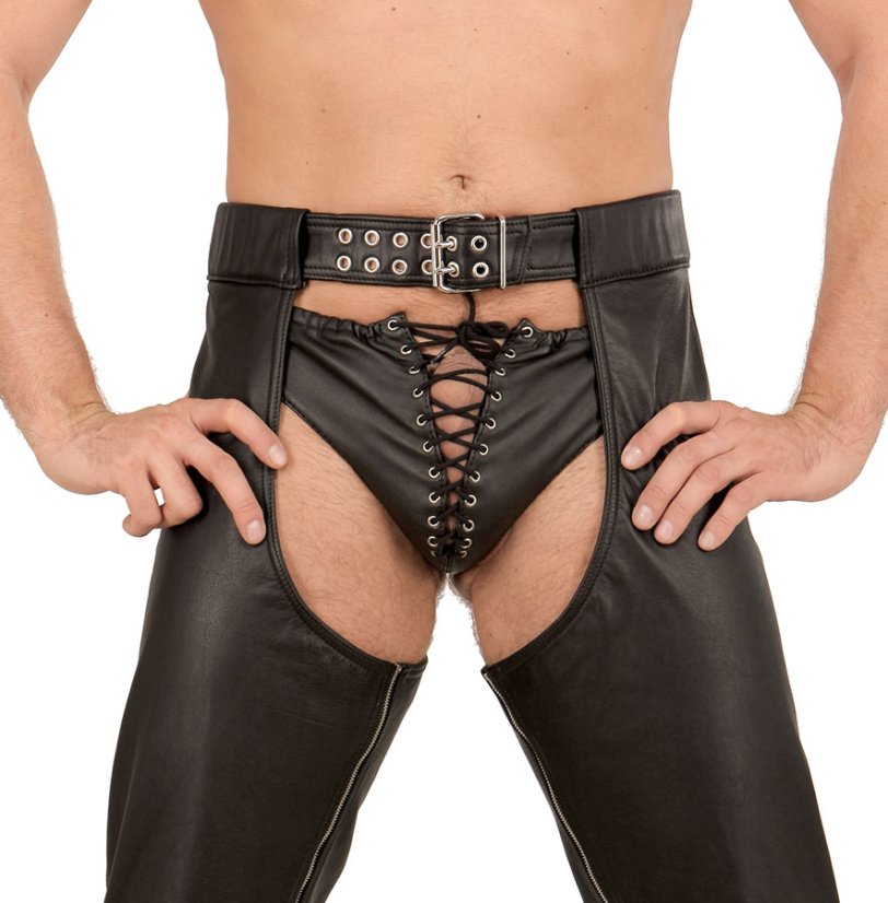 Pánske kožené slipy so šnurovaním