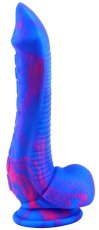 Silicone Dildo Inkipus 18 x 5.5 cm Blue-Pink - gb33434