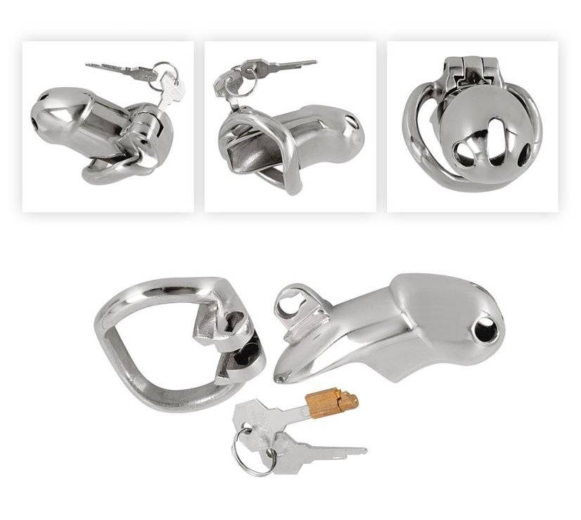 Kovový pás cudnosti pre mužov - detaily