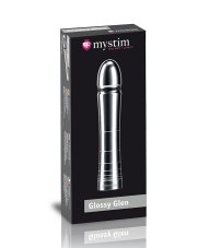 Kovové dildo pro elektrosex - Glossy Glen - balení Kovové dildo pro elektrosex - Glossy Glen - balení