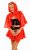 Latex cape with hood