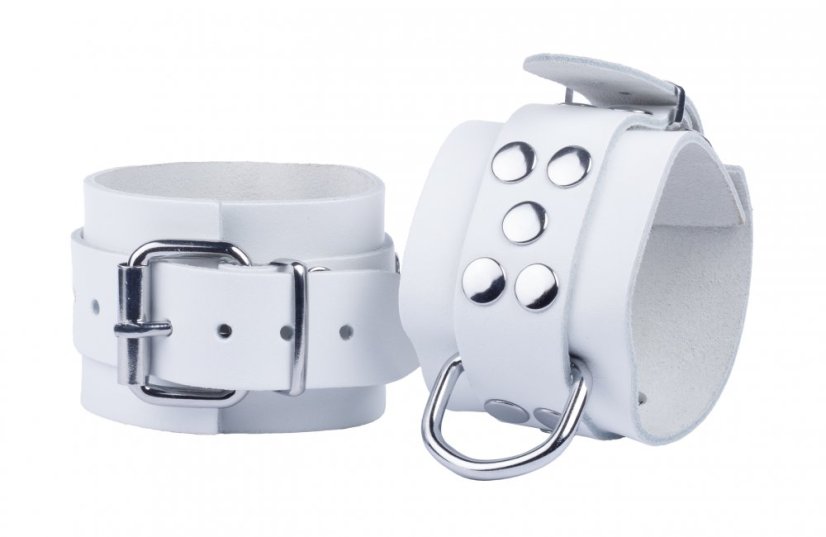 Kožené putá "The Red" biela - gb14003