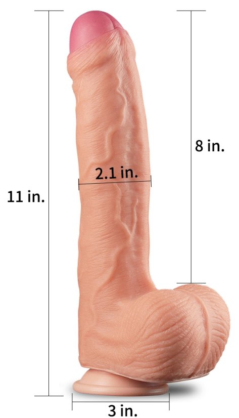 Realistic King Size Nature Cock 20 x 5 cm - gb33818