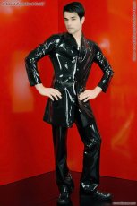 Pánske latexové sako - pohľad spredu