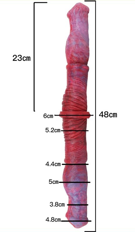 Double dildo Duo Wolf 48 x 5 cm - gb41964