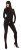 Elastic catsuit with feet and mock neck (zipper on the back)
