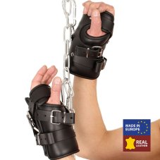 Massive leather wrist suspension cuffs