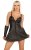 Short leather strap dress