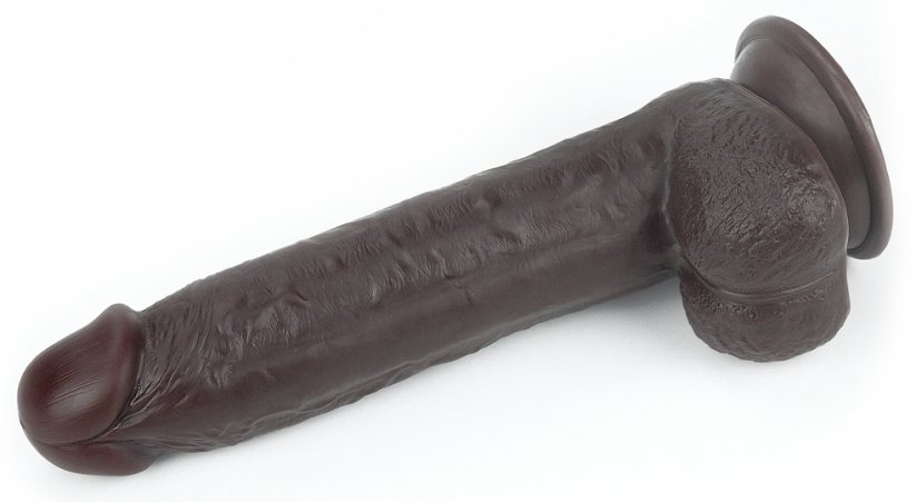 Sliding Skin Dildo 18 x 4,5 cm Brown - gb16500