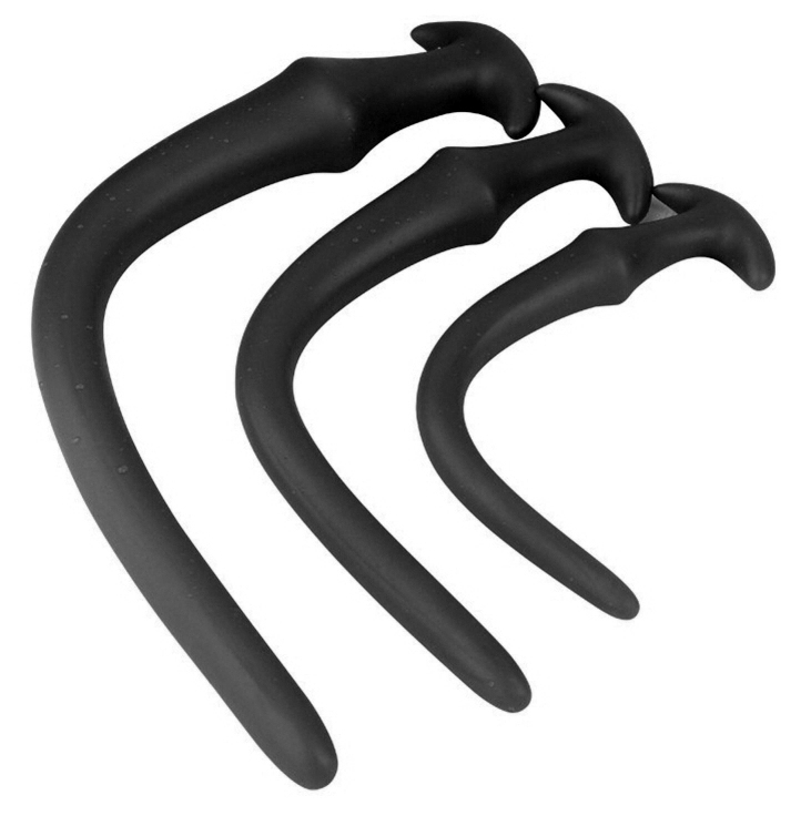 Long dildo Ultra Slim M 40 x 4.2 cm Black - gb34672