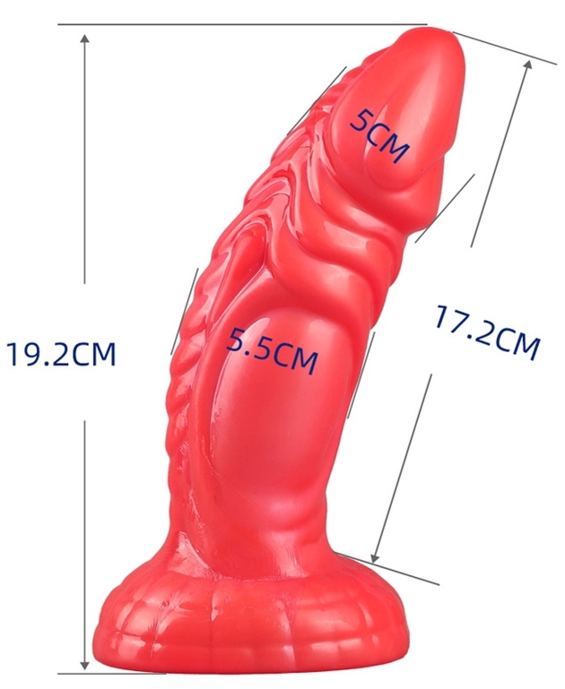 Fantasy Snaky Dildo 17 x 5,5 cm Red - gb31135