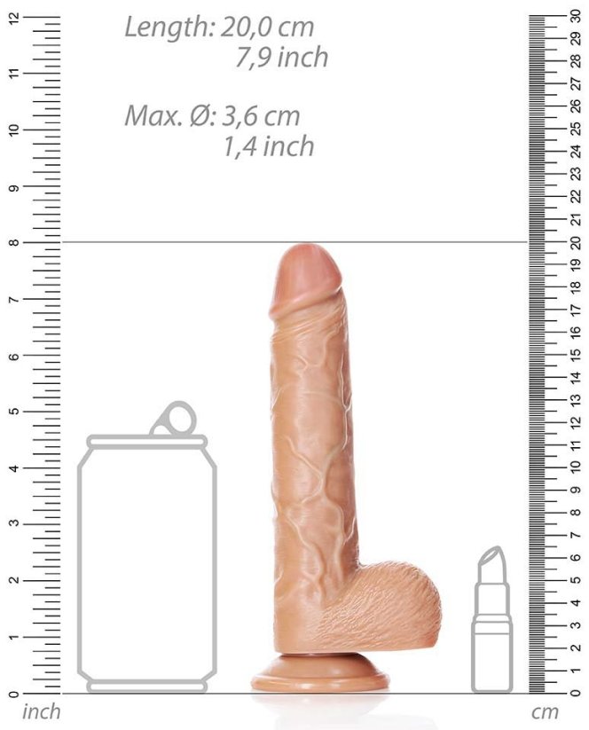 RealRock Mini Straight Dildo 14,5 x 3,6 cm Latino - gb44879