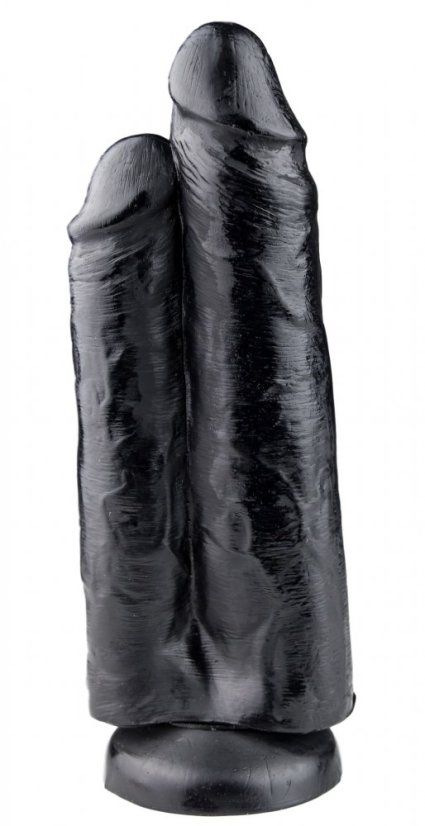 Černé dildo - Ali & Matt (22 x 8,5 cm) - gb22108