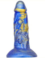 Dildo Fantasy Bulstrix 15 x 5,5 cm Blue-Gold - gb45128