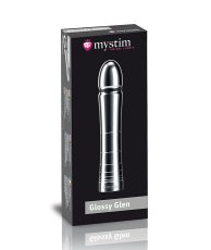 Kovové dildo pro elektrosex - Glossy Glen - balení