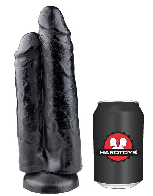 Černé dildo - Ali & Matt (22 x 8,5 cm) - gb22108