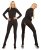 Elastic catsuit with feet and a turtleneck