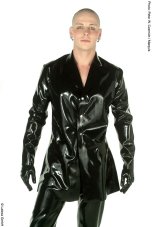 Men's latex jacket