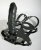 Leather head harness with double dildo