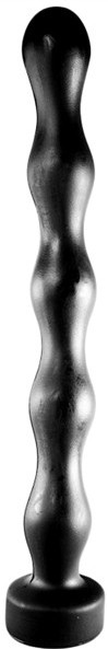 Čierne dildo - 10526 (38 x 4,5 cm)