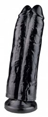 Černé dildo - Driss & Noa (28 x 8 cm)