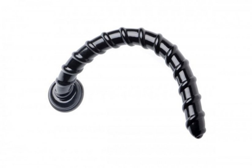 Černé dildo - Swirl Snake (50 x 3,8 cm)