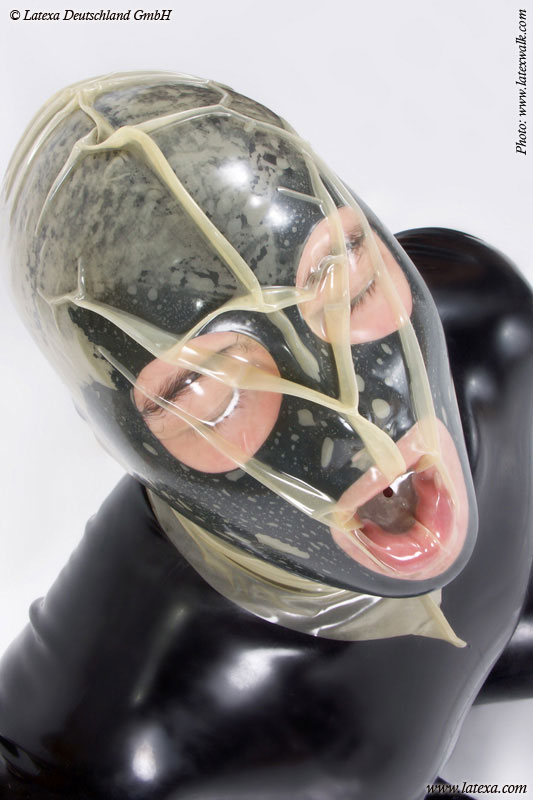 Latexová maska na reguláciu dýchania