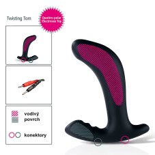 Anální elektro dildo - rozmístění elektrod