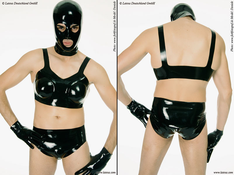 Latexová podprsenka s nafukovacími košíčkami