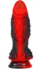 Dildo Dragon Yong 15 x 5,5 cm Black-Red - gb39897