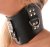 Wide shaped leather collar