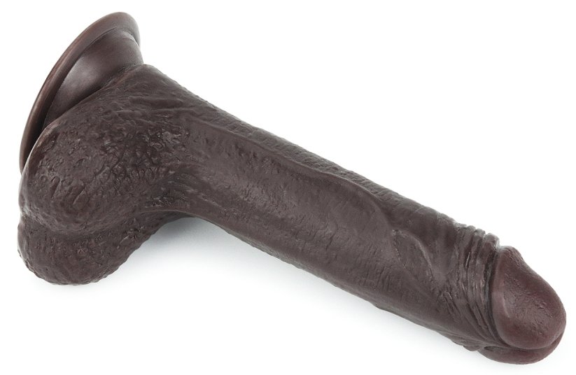 Sliding Skin Dildo 13 x 3,5 cm Brown - gb16376