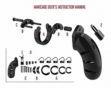 Pánsky pás cudnosti - ManCage 05 (14 x 5,4 cm)