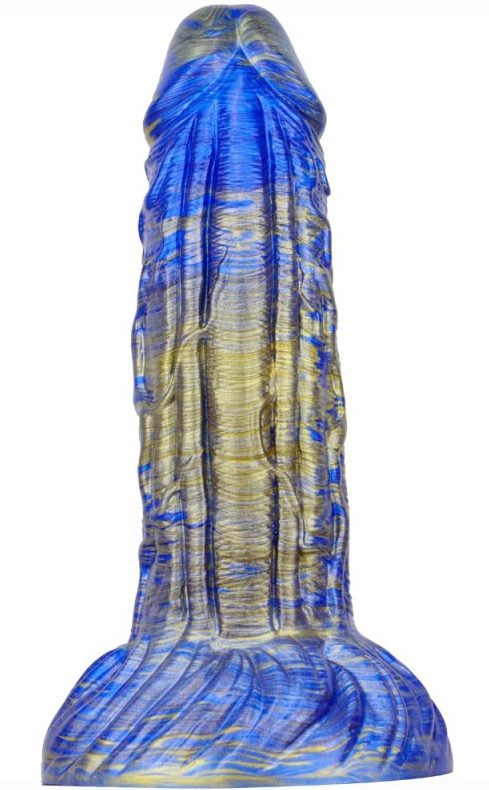 Dildo Fantasy Gentax 16 x 5 cm Blue-Gold - gb45126
