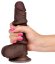 Realistic Dildo Slidy Cock 12,5 x 3,8 cm Brown - gb42517