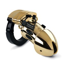 Pás cudnosti pro muže - Pubic Enemy No 1 - Gold Edition - s plastovým zámečkem