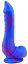 Silicone Dildo Inkipus 18 x 5,5 cm Blue-Pink - gb33434
