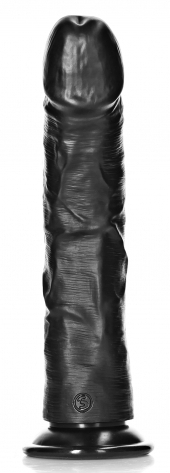 Mega Curved Dildo RealRock 25 x 5,6 cm Black - gb44404